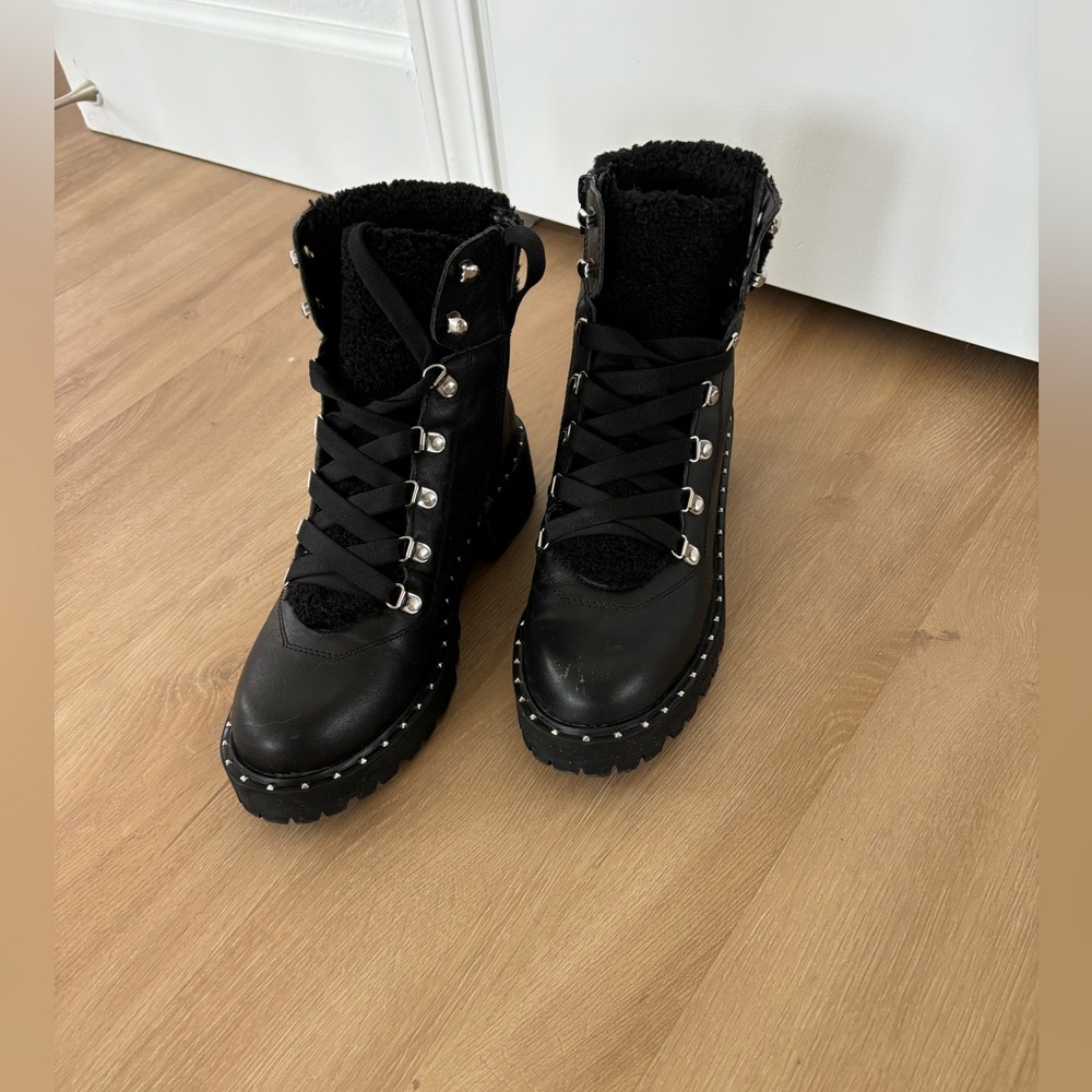 Steve madden black ankle boots for women size 7.5 - Picture 4 of 17